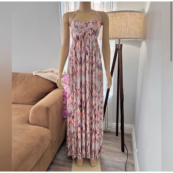 Ella Moss XS Xander Maxi Dress in Ruby Sweetheart sleeveless - Picture 2 of 7